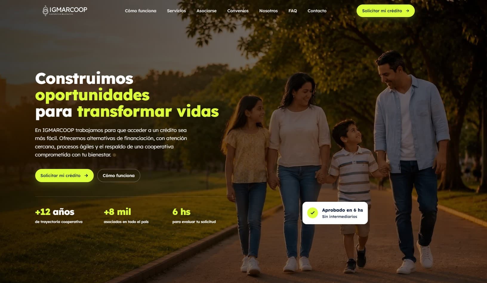 Igmarcoop — sitio web de la cooperativa